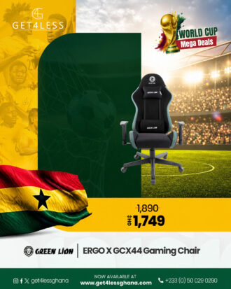 Green Lion ERGO X GCX44 Gaming Chair - Green