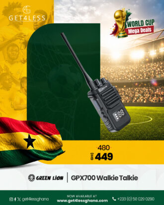 Green Lion GPX700 Walkie Talkie - Black