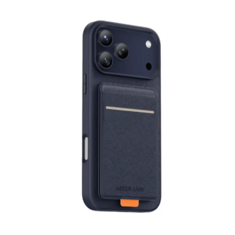 Green Lion Regal MagSafe Leather Case with Card Holder for iPhone 17 Pro Max-Blue