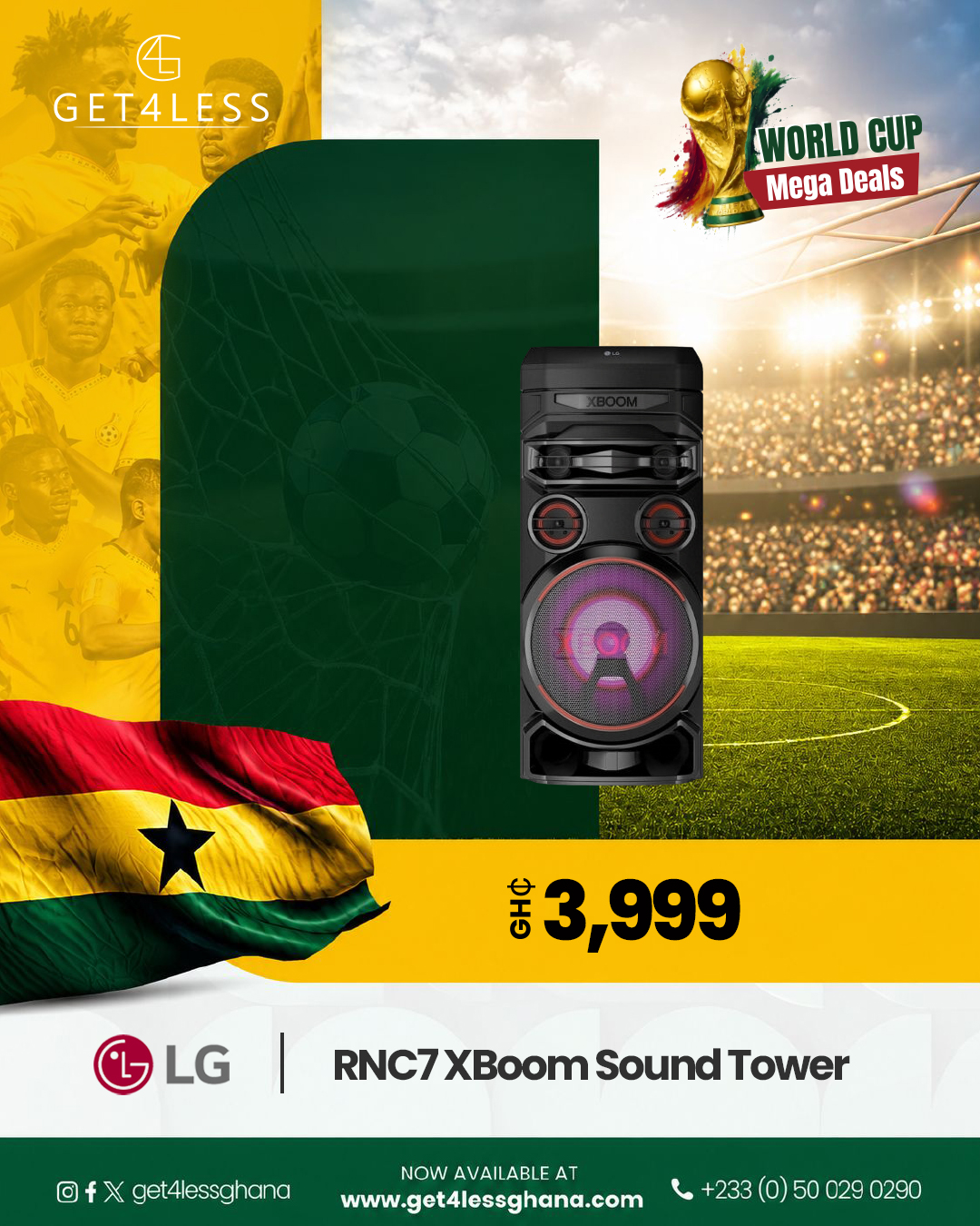 LG Sound Tower RNC7 Party Speaker