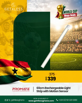 Promate 60cm Rechargeable Light Strip with Motion Sensor