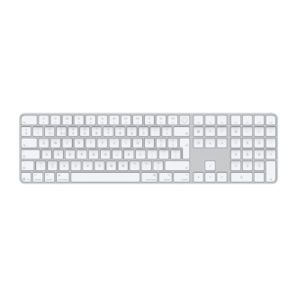 Apple Magic Keyboard with touch ID and Numeric Keyboards Type C - White