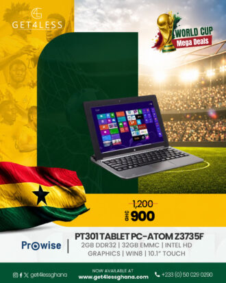 Prowise 10.1 Inch Tablet PC PT301 Intel Atom Z3735F 2GB 32GB Storage Including Case and Keyboard