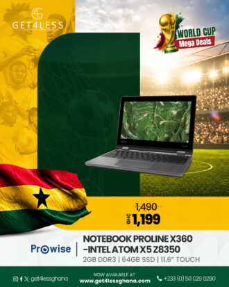 Prowise Notebook Proline X360 Intel Intel Atom X5-Z8350 2GB-DDR3 64GB SSD 11.6 Inch Touch