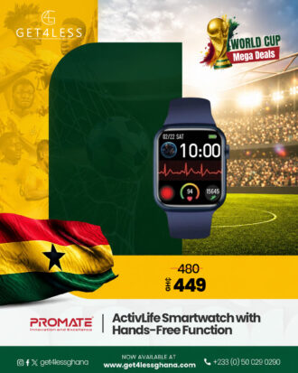 Promate ActivLife Smartwatch with Hands-Free Function