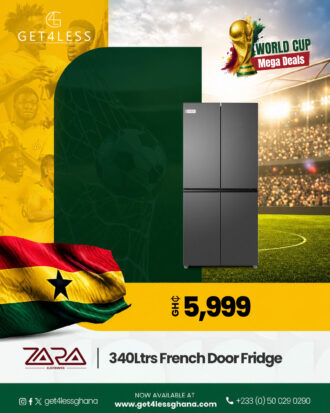 Zara Fridge French Door 340 Ltrs Net Silver