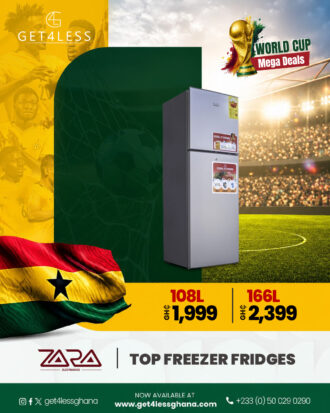 Zara Fridge Top Freezer 108 Litres Silver
