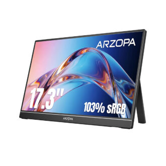 ARZOPA 17.3 Inches Portable Monitor - 1080P FHD IPS Gaming Monitor Laptop Monitor