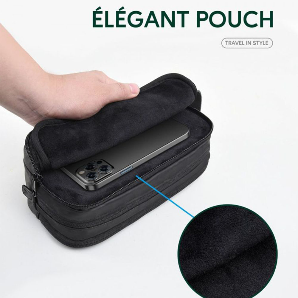 Green Lion Elegant Pouch - Black - Image 3