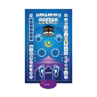 Porodo Kids Educational Interactive Smart Prayer mat 10*70CM-Blue