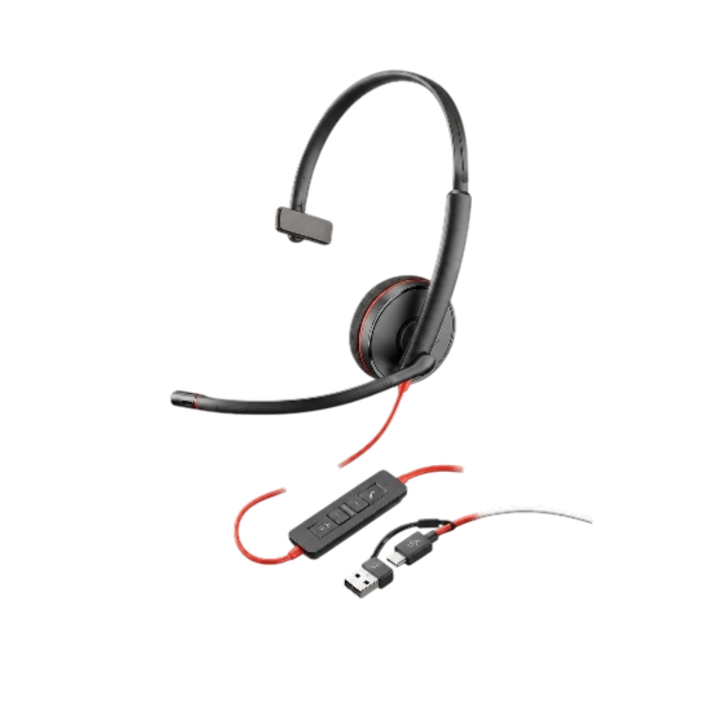 HP Poly Blackwire 3210 Wired Headset - Image 2