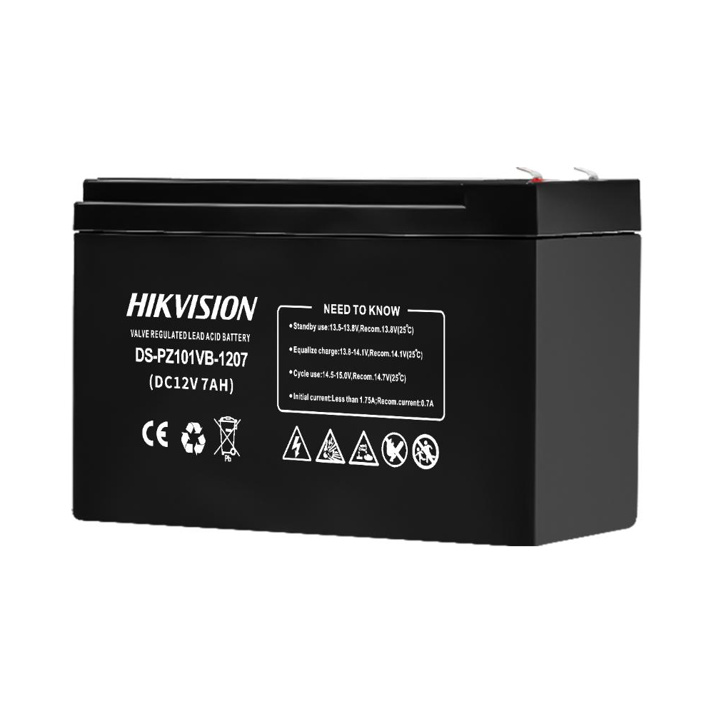 Hikvision 12V 7AH Lead-Acid Battery