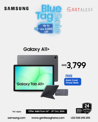 Samsung Galaxy Tab A11 Plus 6GB 128GB 11.0 Inches with Free Black Cover and Power Bank