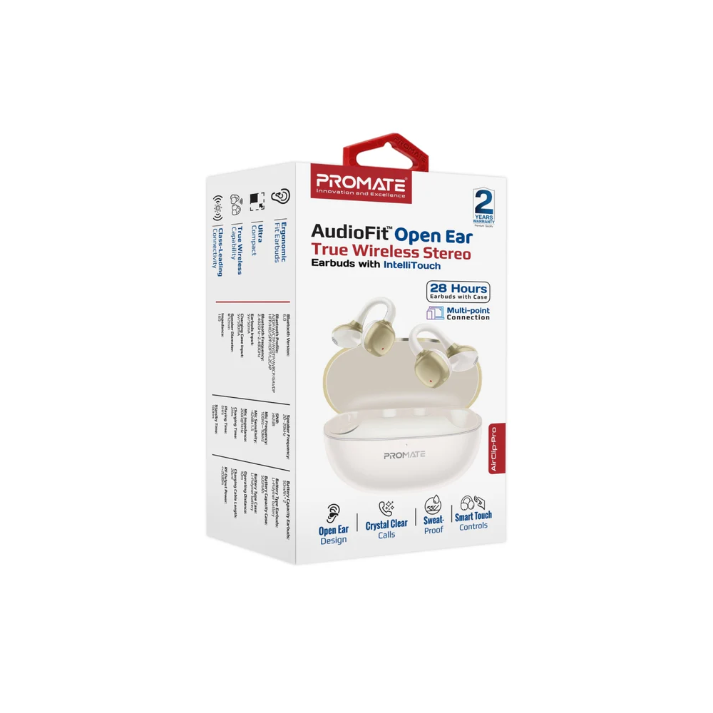 Promate AudioFit Open Ear True Wireless Stereo Earbuds with IntelliTouch - Image 2