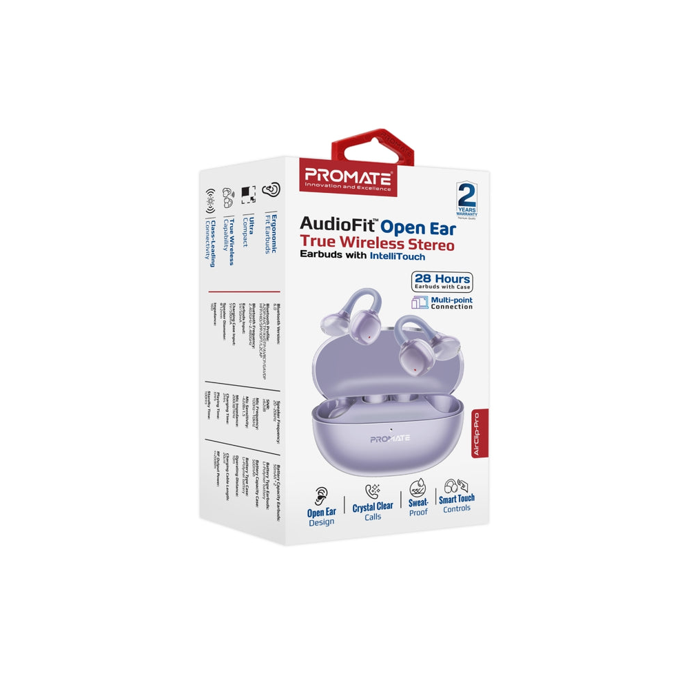 Promate AudioFit Open Ear True Wireless Stereo Earbuds with IntelliTouch - Image 2
