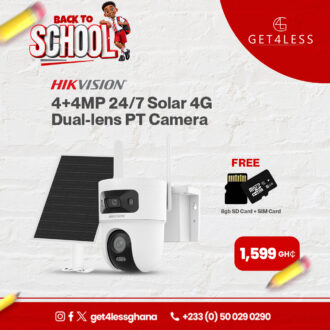 Hikvision 4+4MP 24/7 Solar 4G Dual-lens PT Camera
