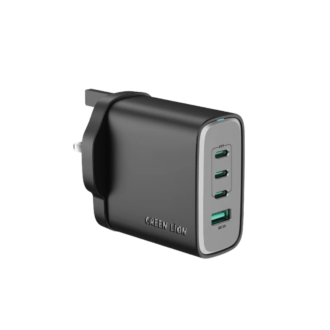 Green Lion Supra 100W UK Wall Charger - Black