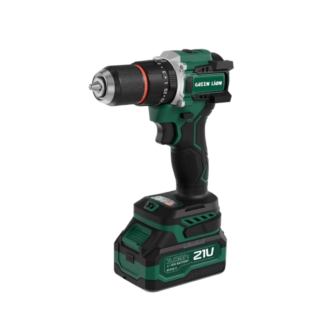 Green Lion GD-16 Pro Drive Cordless Hammer Drill 2x21V 3.0Ah Battery - Green