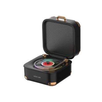 Green Lion Gramo Vinyl Wireless Speaker - Black