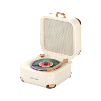 Green Lion Gramo Vinyl Wireless Speaker - White