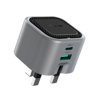 Green Lion Premium Series GaN Charger UK Plug PD 35W - Gray