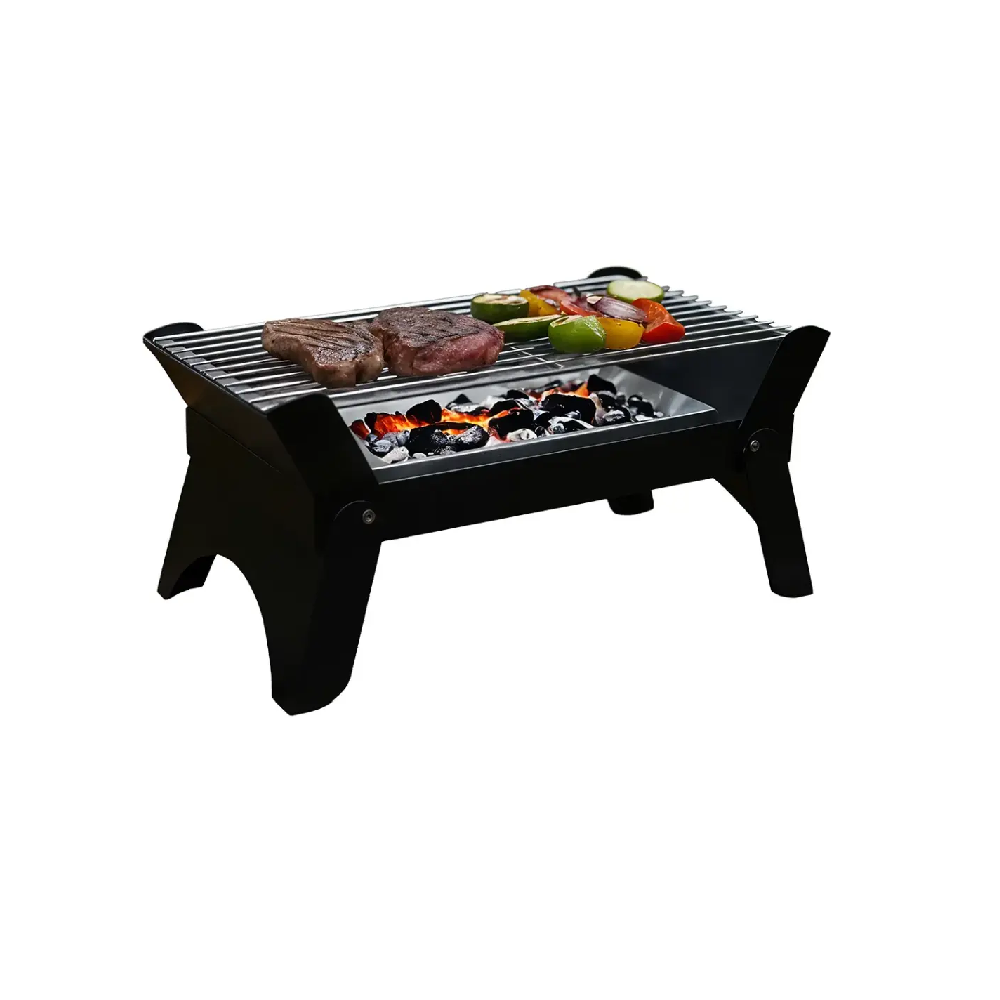Green Lion Qudra Foldable BBQ Grill - Black