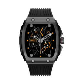Green Lion Time Smart Watch 1.76 Inch HD IPS Display - Black