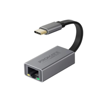 Promate High Speed USB-C to RJ45 Gigabit Ethernet Adapter