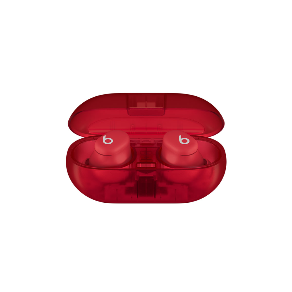 Beats Solo Buds Wireless Earphone - Transparent Red - Image 2