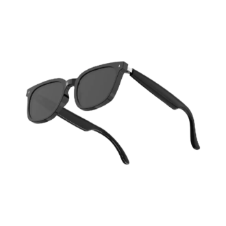 Powerology Nice BT Sunglass with Touch Control+ Bright Black Lens - Black
