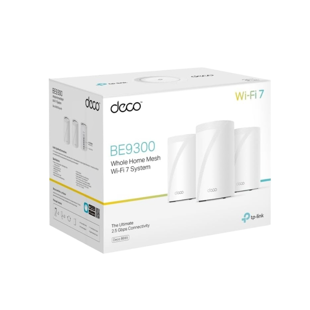 TP-Link BE9300 Whole Home Mesh Wi-Fi 7 System 3 Pack - Image 4