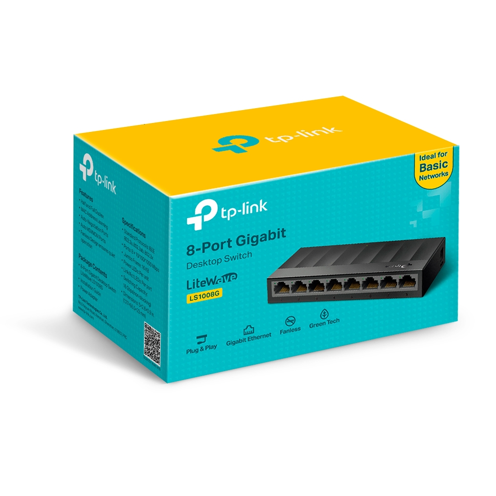 Tp-Link 8-Port Desktop/Wallmount Gigabit Switch - Image 4