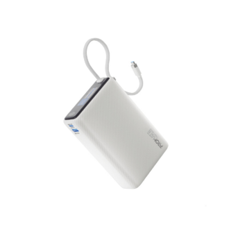 Promate 35W SuperSpeed Power Bank with Built-in USB-C Cable and TFT Screen