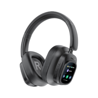 Promate High-Definition Hybrid ANC Headphones with Detachable Magnetic LCD Touch Screen Controller
