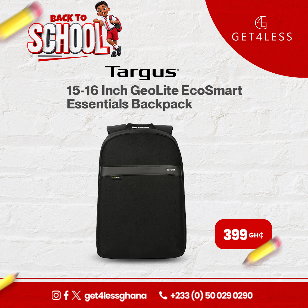 Targus 15-16 Inch GeoLite EcoSmar Essentials Backpack - Black