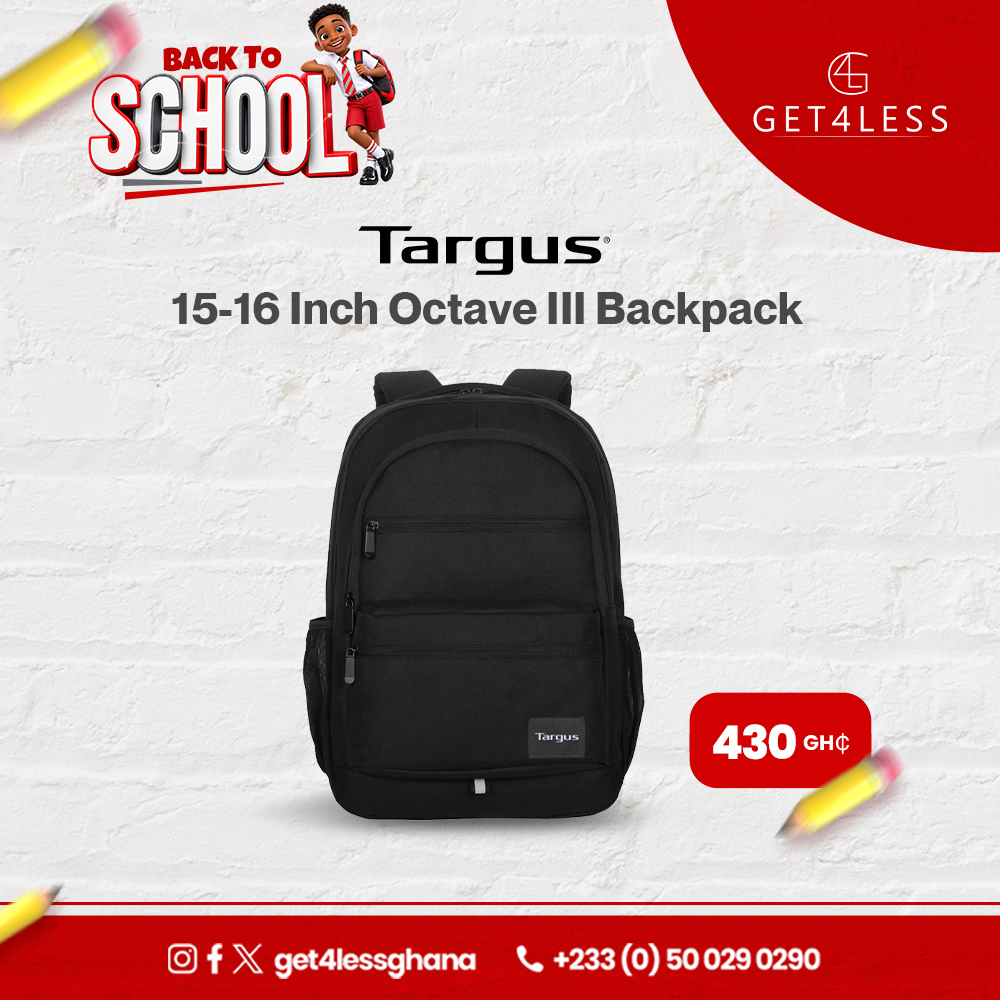 Targus 15-16 Inch Octave III Backpack - Black - Black