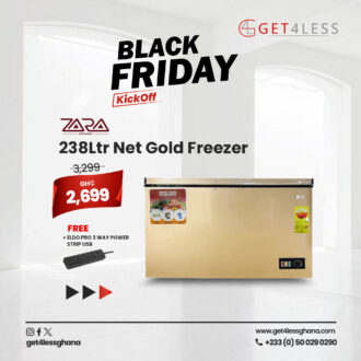 Zara Freezer 238 Ltrs Net Gold Lock &amp Key