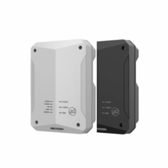 Hikvision high-voltage, solar/mains-compatible electric fence energizer designed for robust perimeter