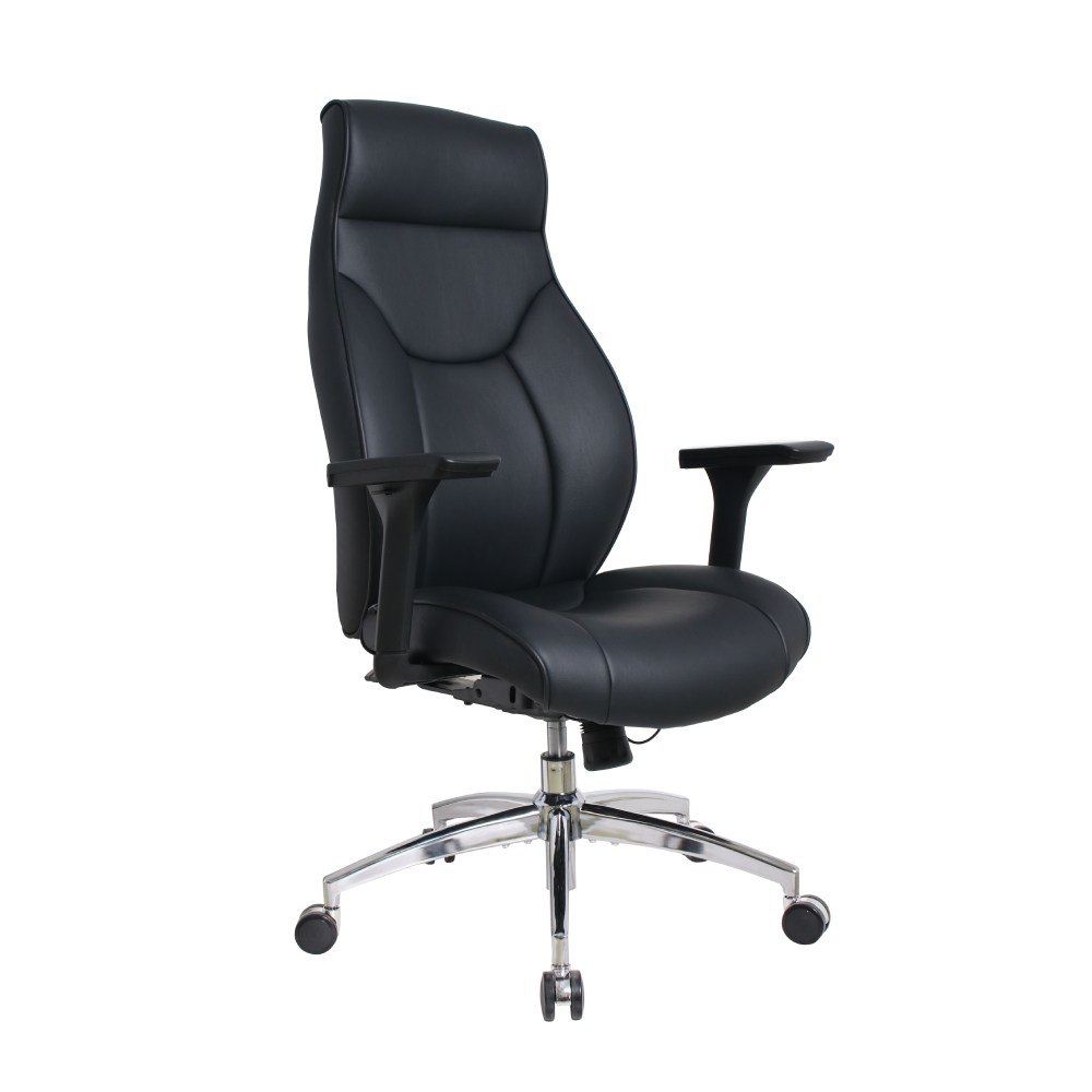 Eldo leather Injected Foam 3D Armrest Line Seat and Back Chair - Image 2