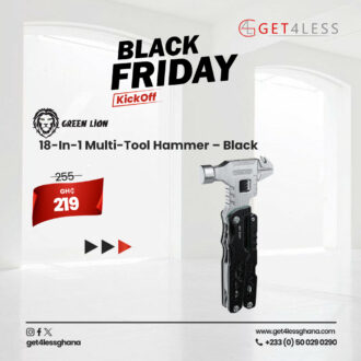 Green Lion 18-In-1 Multi-Tool Hammer - Black