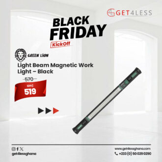 Green Lion Light Beam Magnetic Work Light - Black