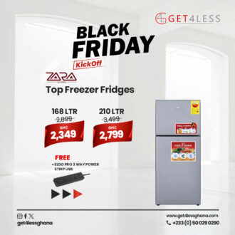 Zara Fridge Top Freezer 168Ltr Silver key