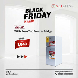 Zara Fridge Zara Top Freezer 110Ltr Silver